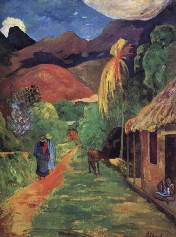 Paul Gauguin Tahiti streets china oil painting image